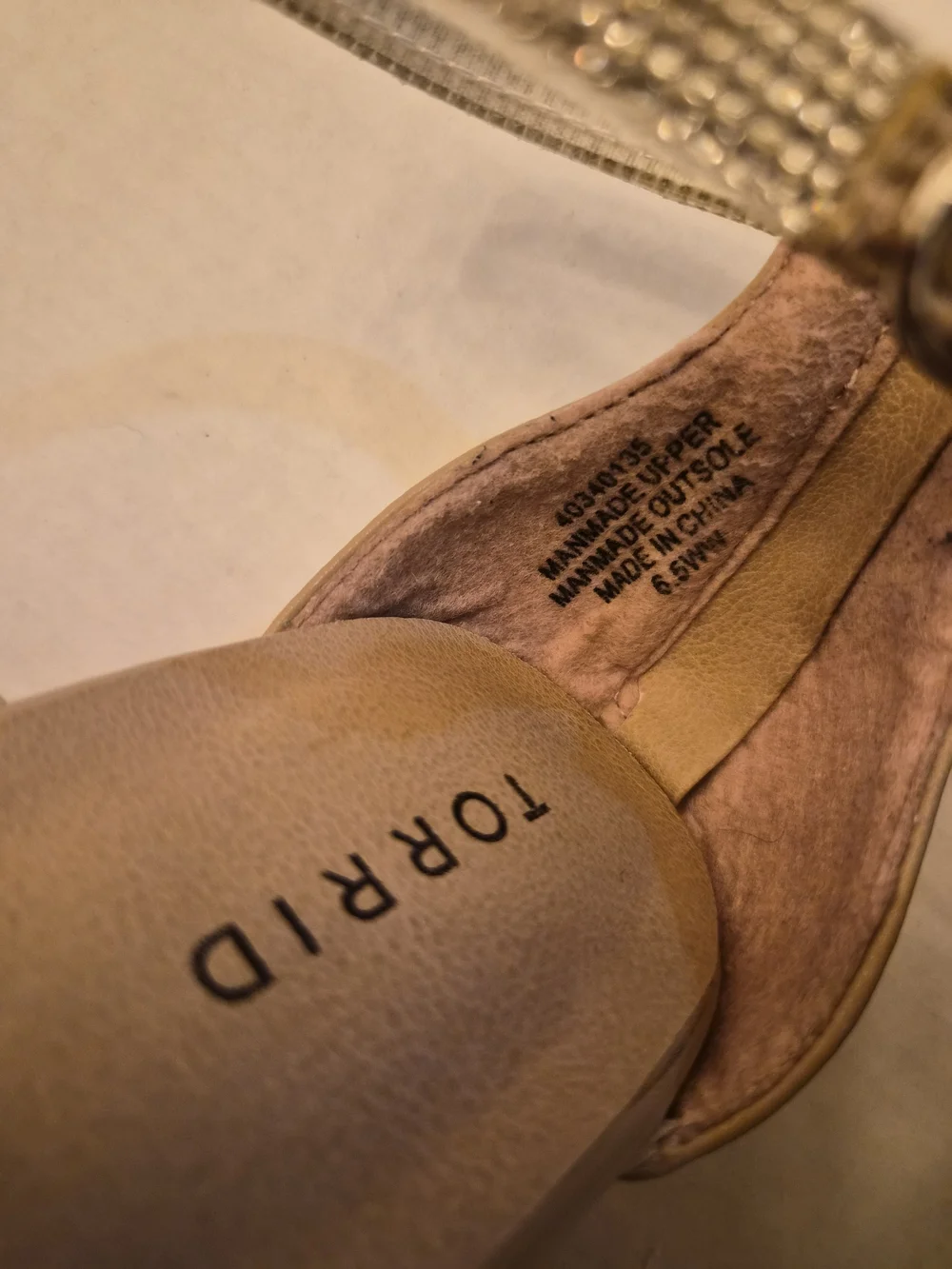 torrid Blush Nude Wedge Sandals with Sparkle Straps